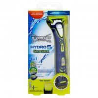 Станок для бритья Wilkinson Sword (Schick) HYDRO 5 Groomer + 3 сменные кассеты и батарейка New