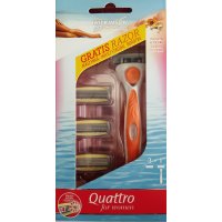 Катридж  Wilkinson Sword (Schick) Quattro для женщин 4 шт+ Бритва Schick Quattro БЕСПЛАТНО